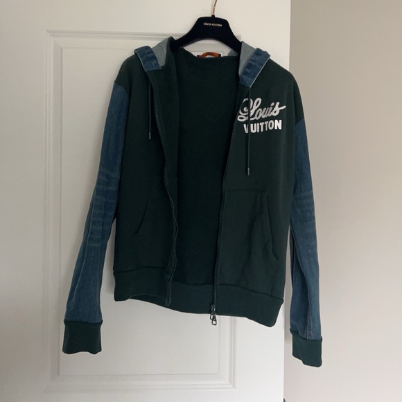 Authentic Louis Vuitton Hybrid Hoodie Denim Jacket - Picture 2 of 12